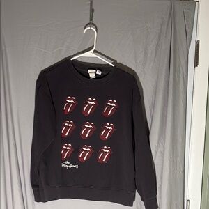 H&M Black Crewneck Sweater with Iconic Design